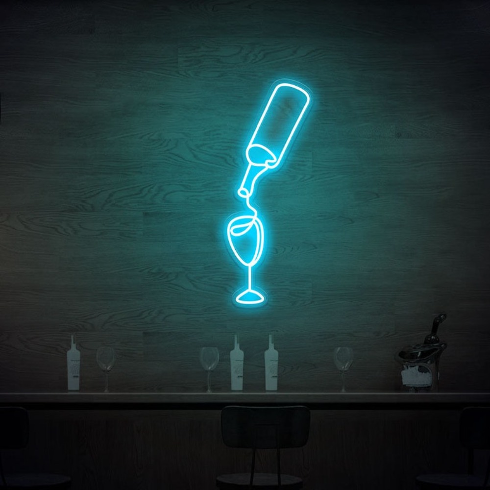 Wine Led Neon Sign lights USB  - огляд і ціна Wine In Beer Store