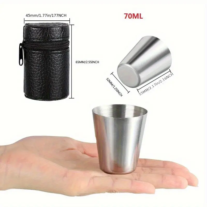 Stainless Steel 4-Piece 30/70m - огляд і ціна Beer Flight Set