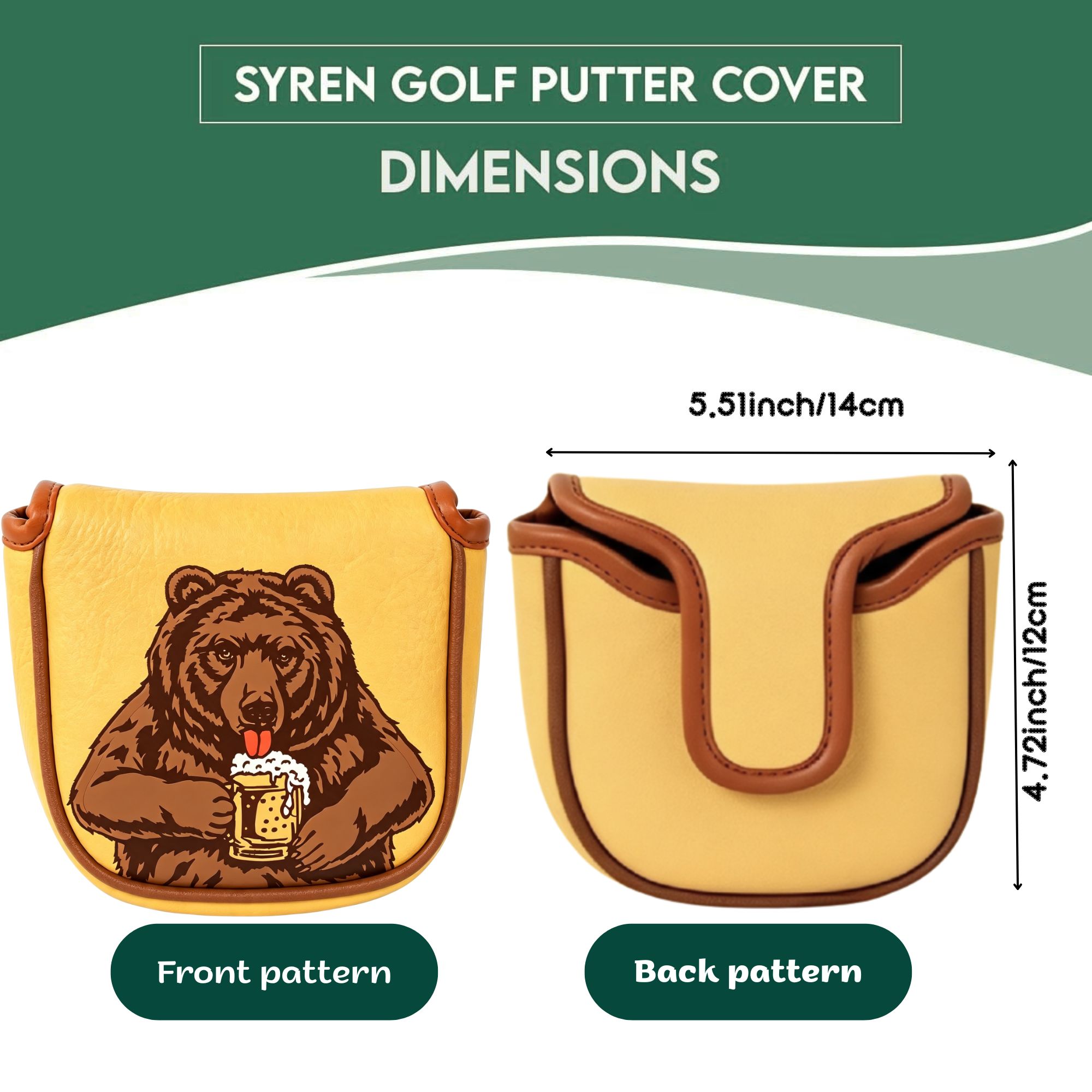 Skull Embroidered Golf Mallet  - огляд і ціна Beer & Wine Downtown
