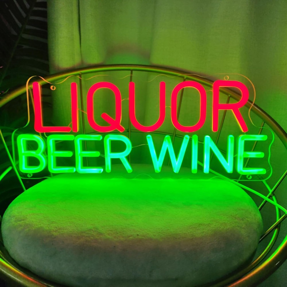 Liquor Beer Wine LED Neon Sign - огляд і ціна Wine In Beer Store