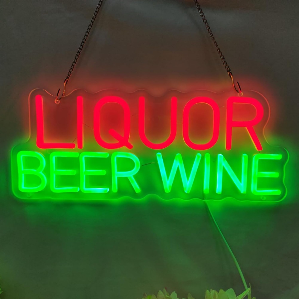 Liquor Beer Wine LED Neon Sign - огляд і ціна Wine In Beer Store