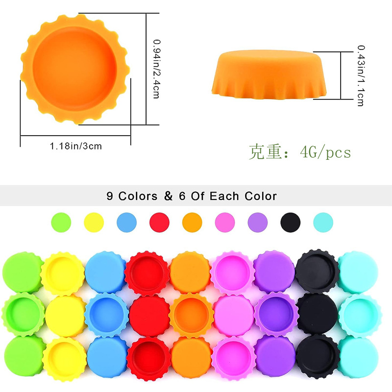 Novelty Sealing Caps 18 Pcs Si - огляд і ціна Beer Wine Reus