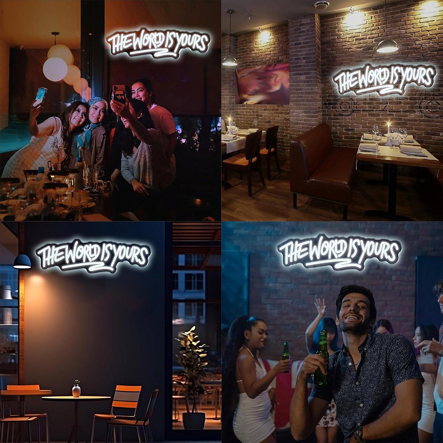 The World is Yours Neon Sign U - огляд і ціна Beer & Wine Downtown