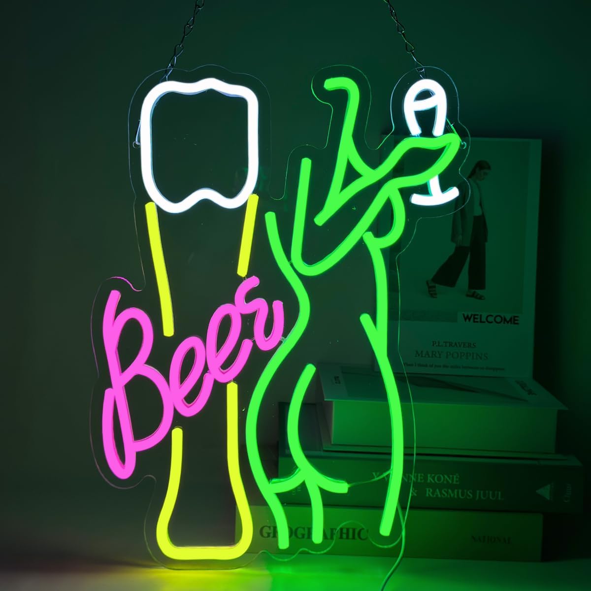 Beer Neon Sign Women's Body Ne - огляд і ціна Wine In Beer Store
