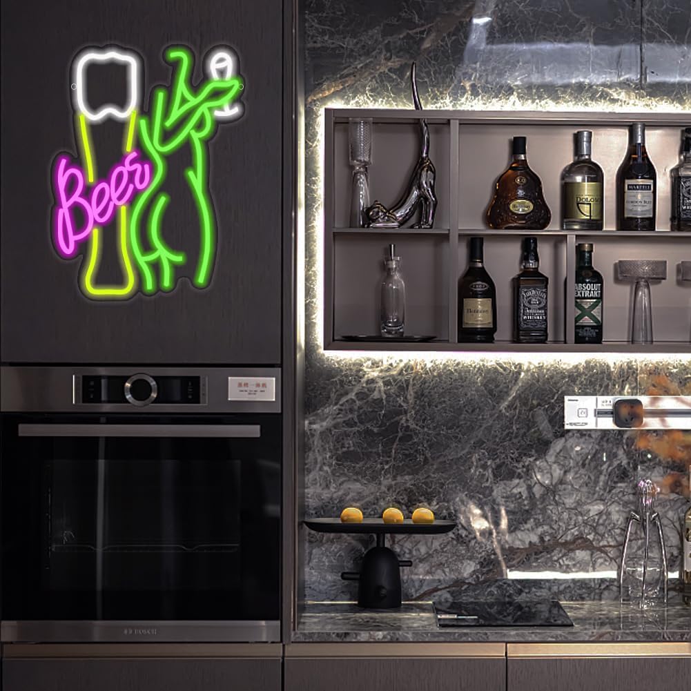 Beer Neon Sign Women's Body Ne - огляд і ціна Wine In Beer Store