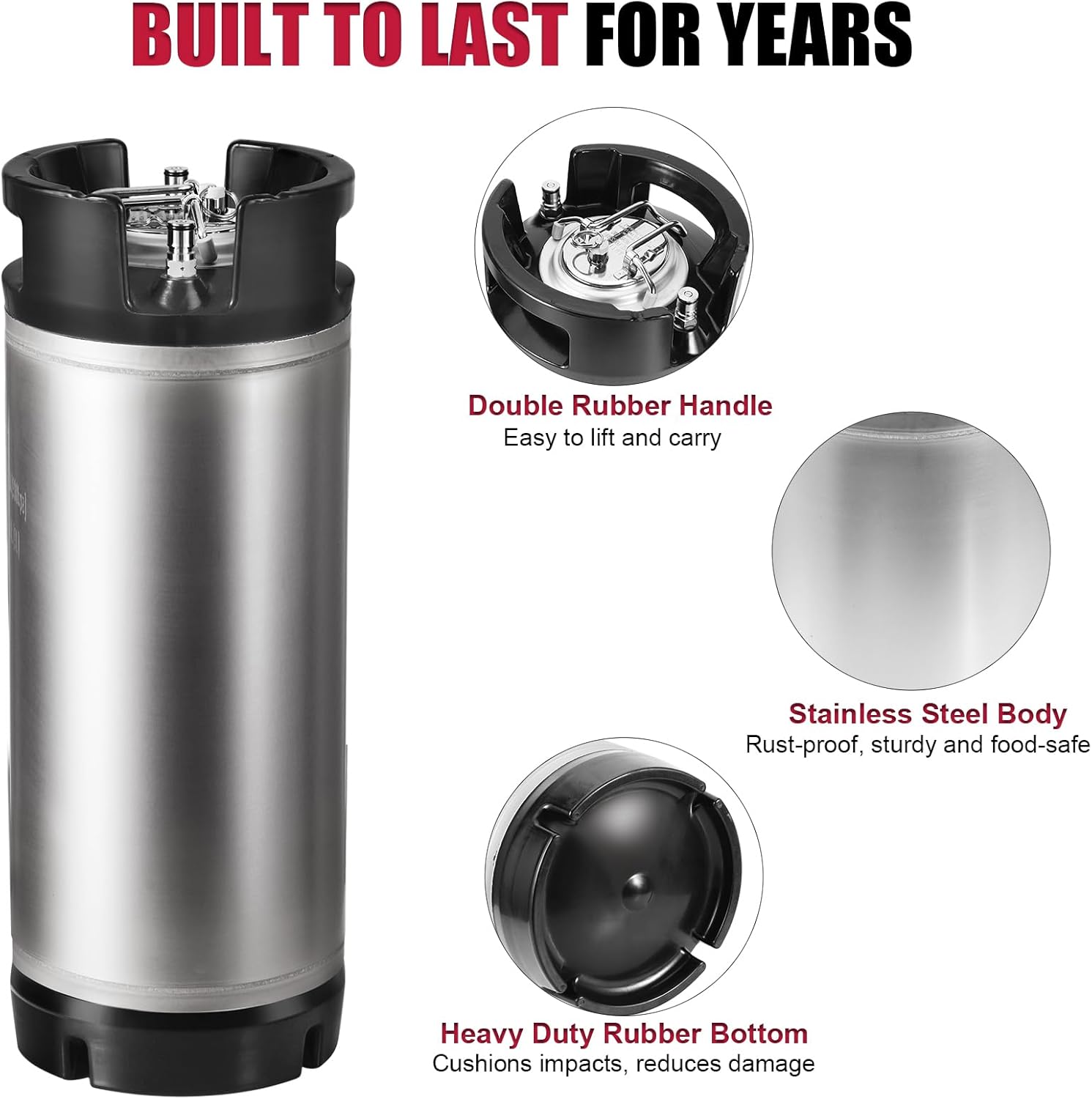 Ball Lock Keg Stainless Steel  - огляд і ціна Craft Beer & Wine U-