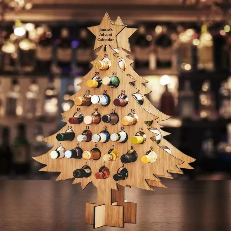 Christmas Tree Wooden Wine Rac - огляд і ціна Craft Beer & Wine U-