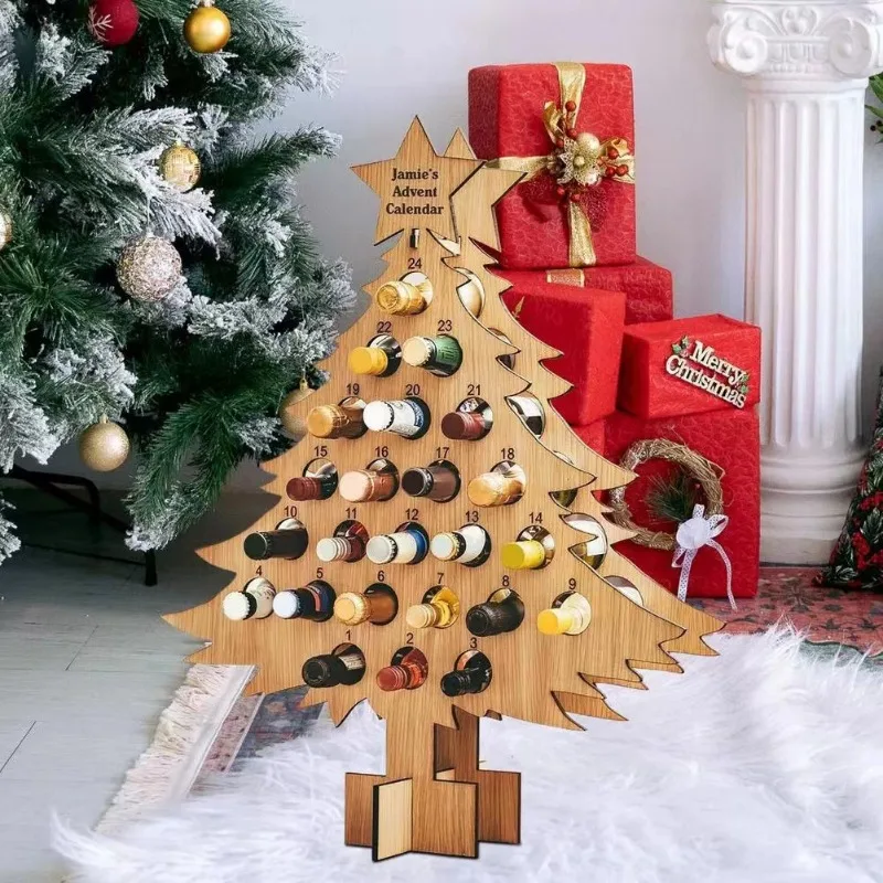 Christmas Tree Wooden Wine Rac - огляд і ціна Craft Beer & Wine U-