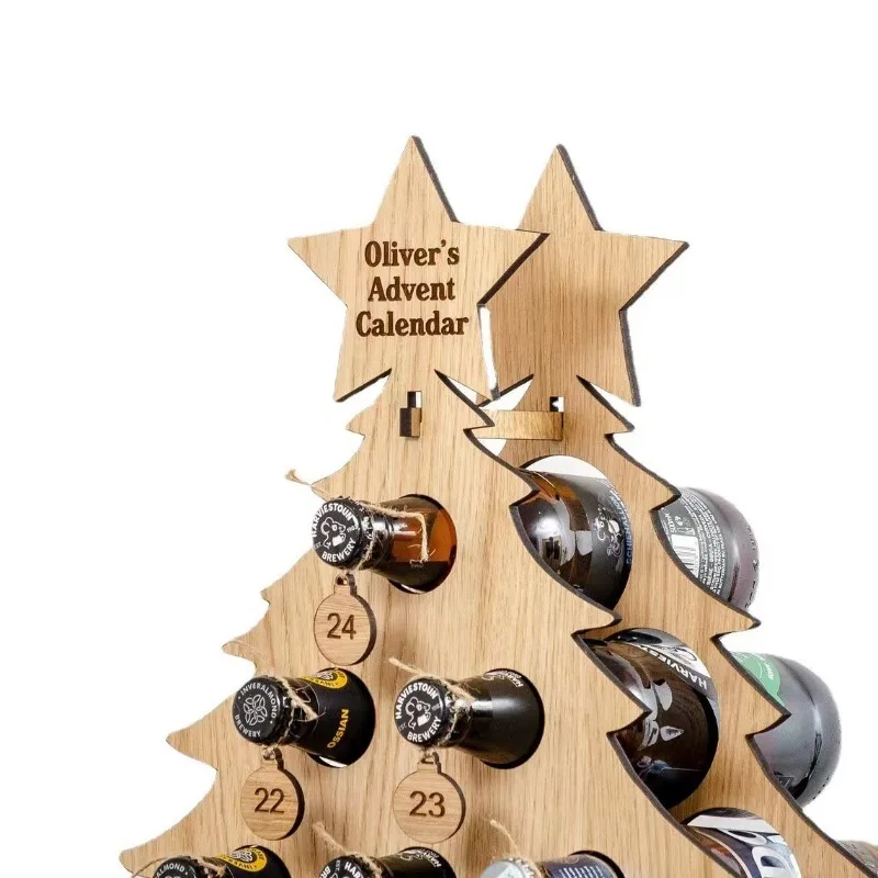 Christmas Tree Wooden Wine Rac - огляд і ціна Craft Beer & Wine U-